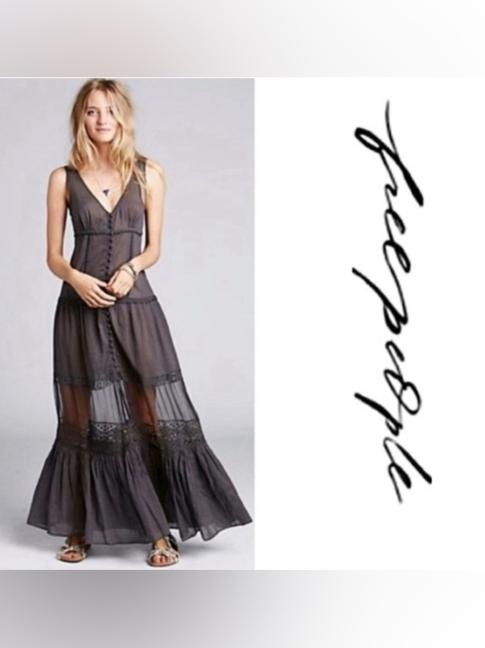 Free People Victoria Button Front Dress